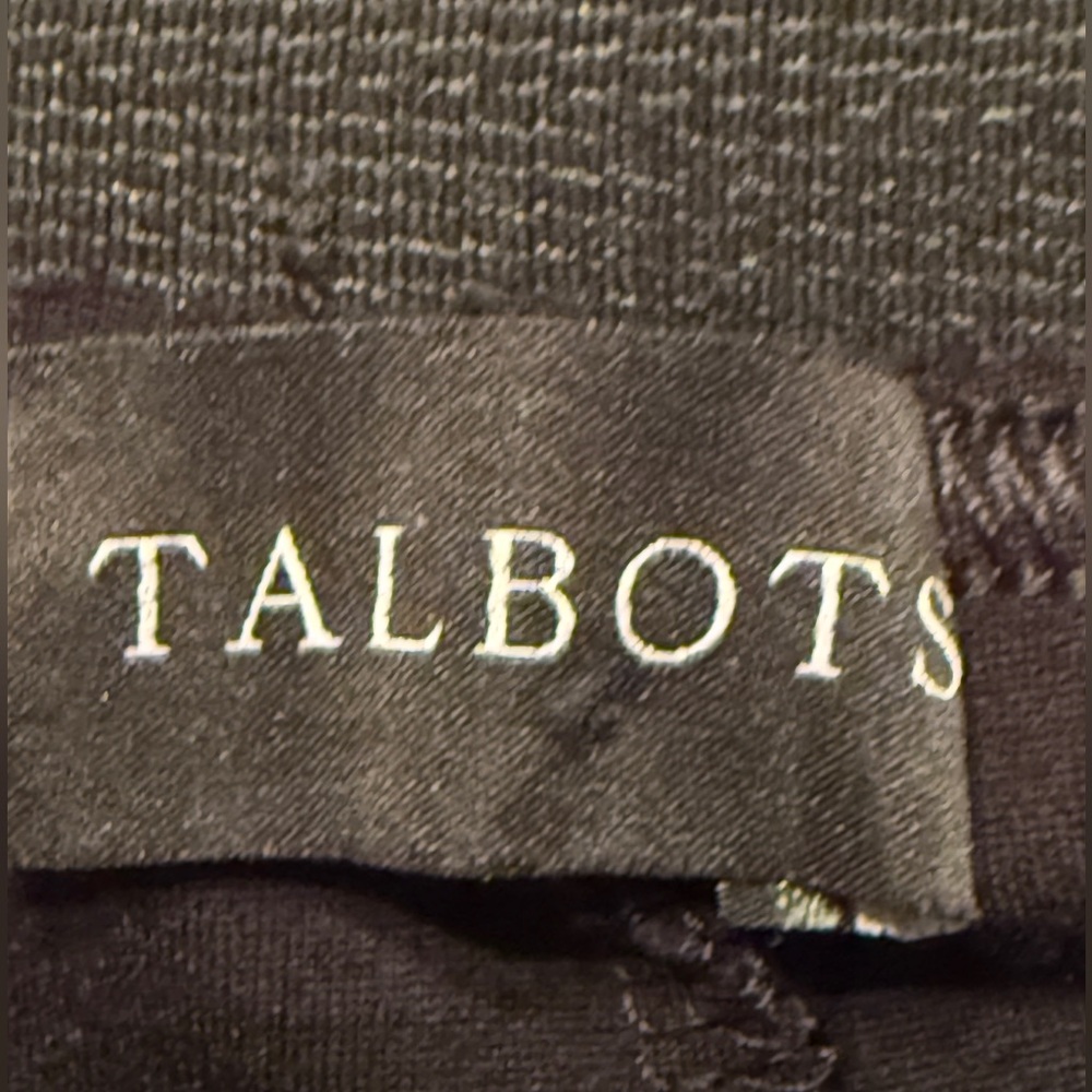 Talbots Soho Ankle Pant Black Pull On Stretch Slim Trousers Leggings Size 10 EUC - Picture 2 of 13